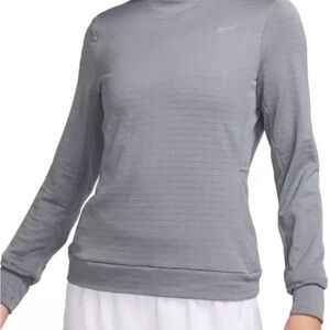 Nike Heather Gray Therma - Fit Long Sleeve Running Shirt XS